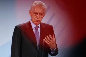 Mario Monti réclame un soutien moral, mais pas d'argent